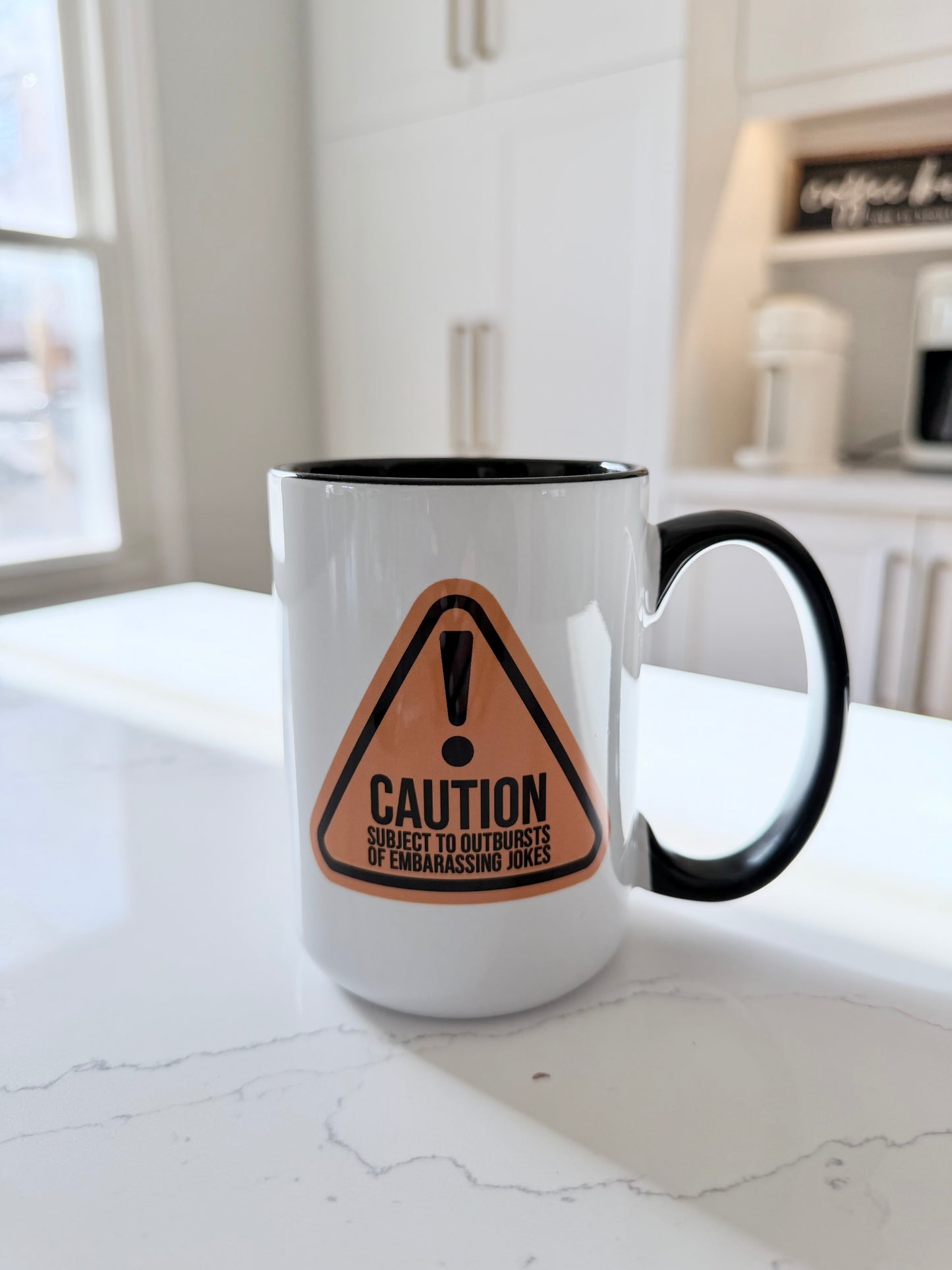 Caution Dad Mug
