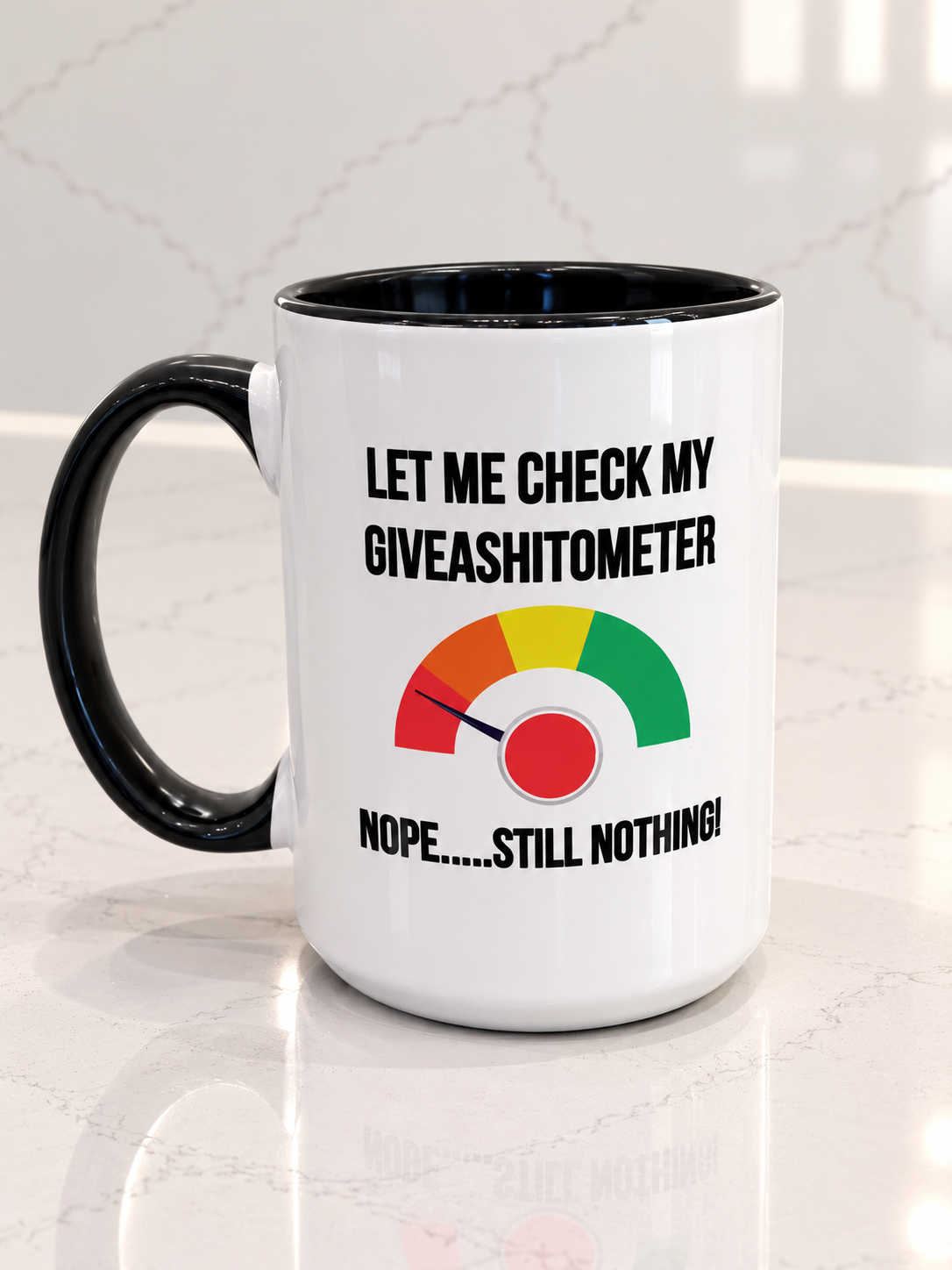 Give A Shit O Meter Mug