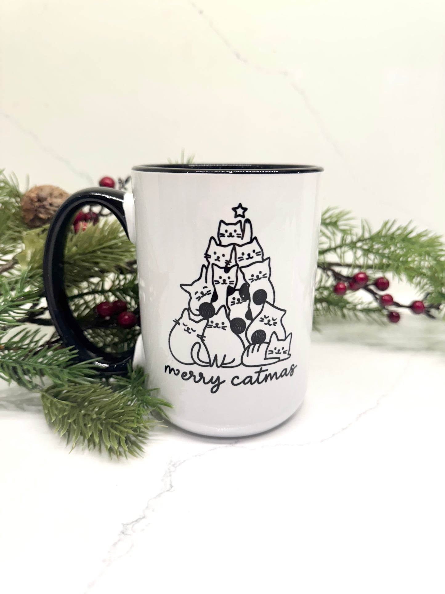 Merry Catmas Mug
