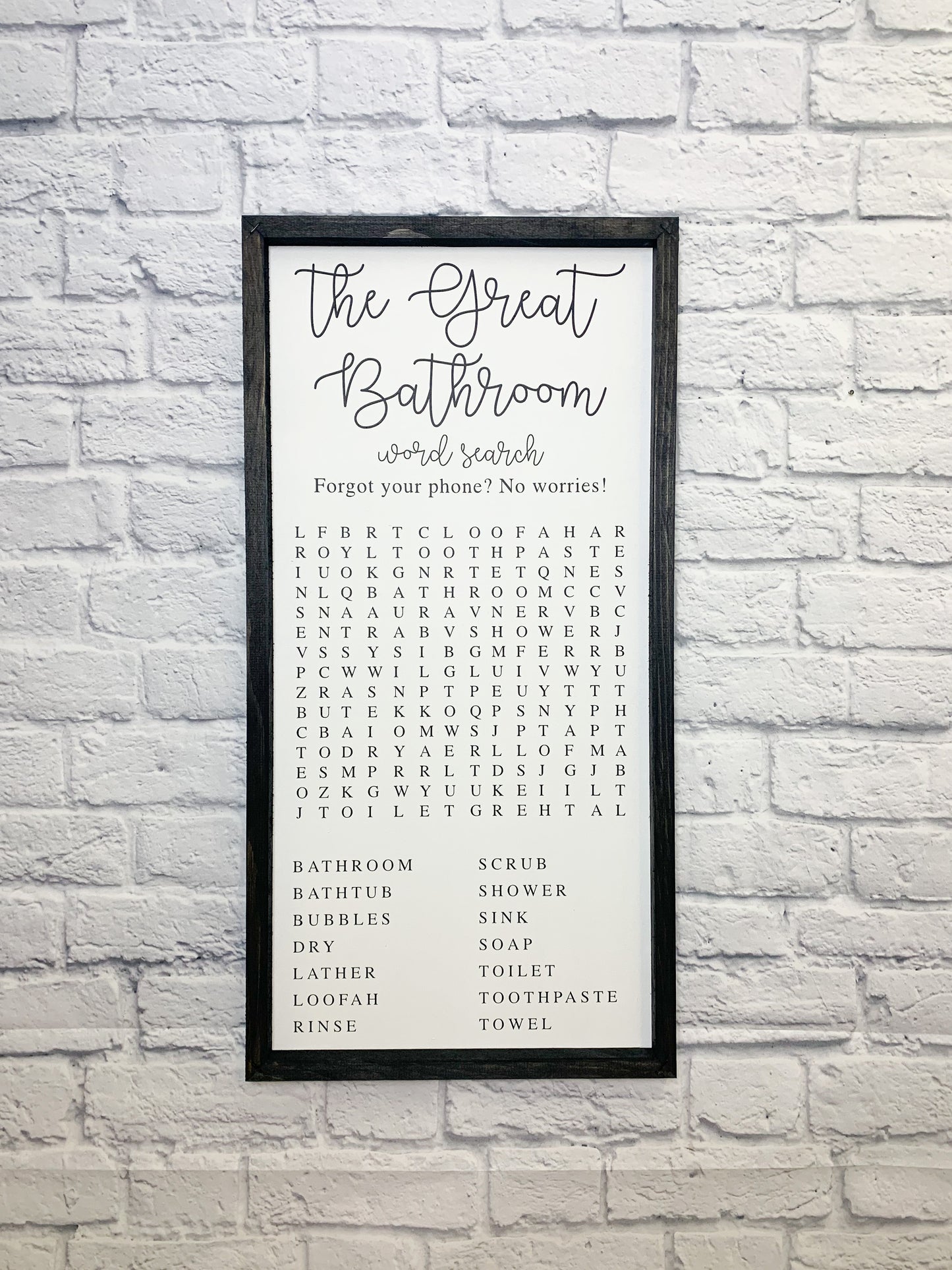 Great Bathroom Word Search