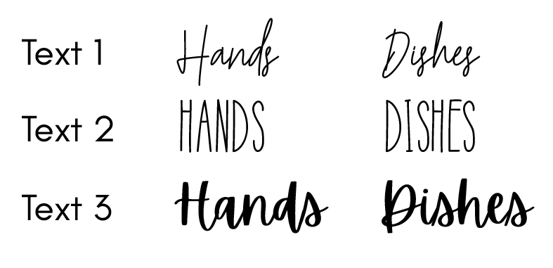 Glass Soap Dispensers with Vinyl Text