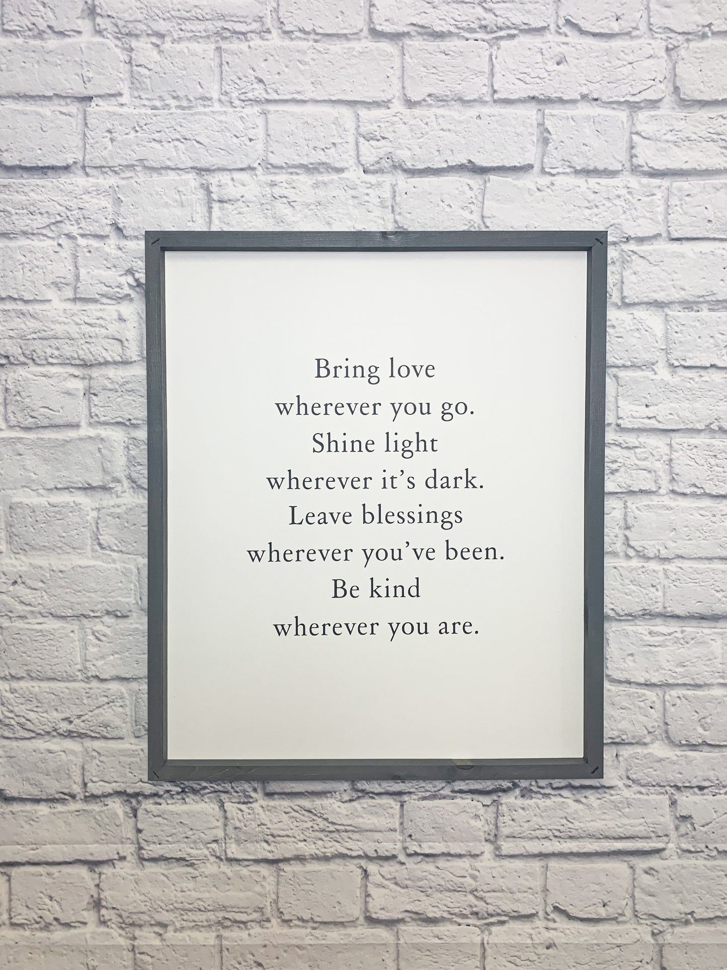 Bring love…