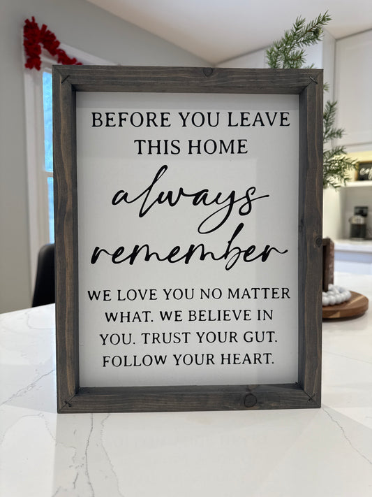 Before You Leave..