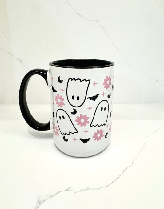 Ghosts with Flowers Mug