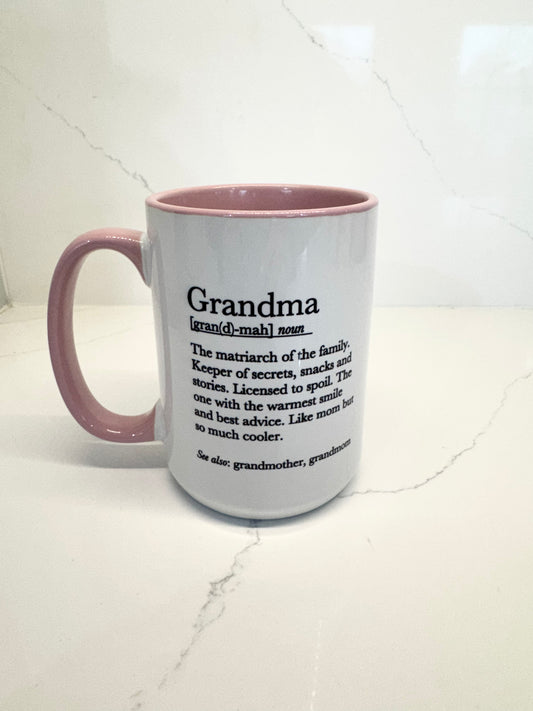Grandma definition mug
