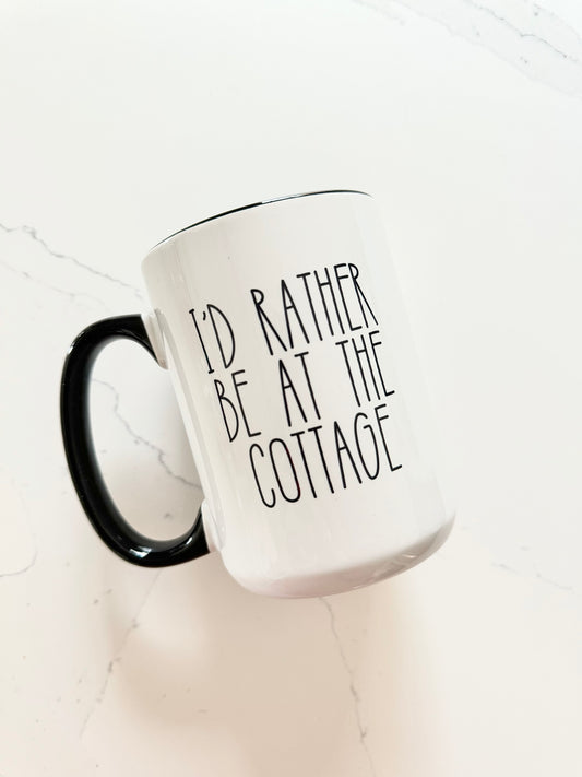 I’d Rather be at the Cottage Mug