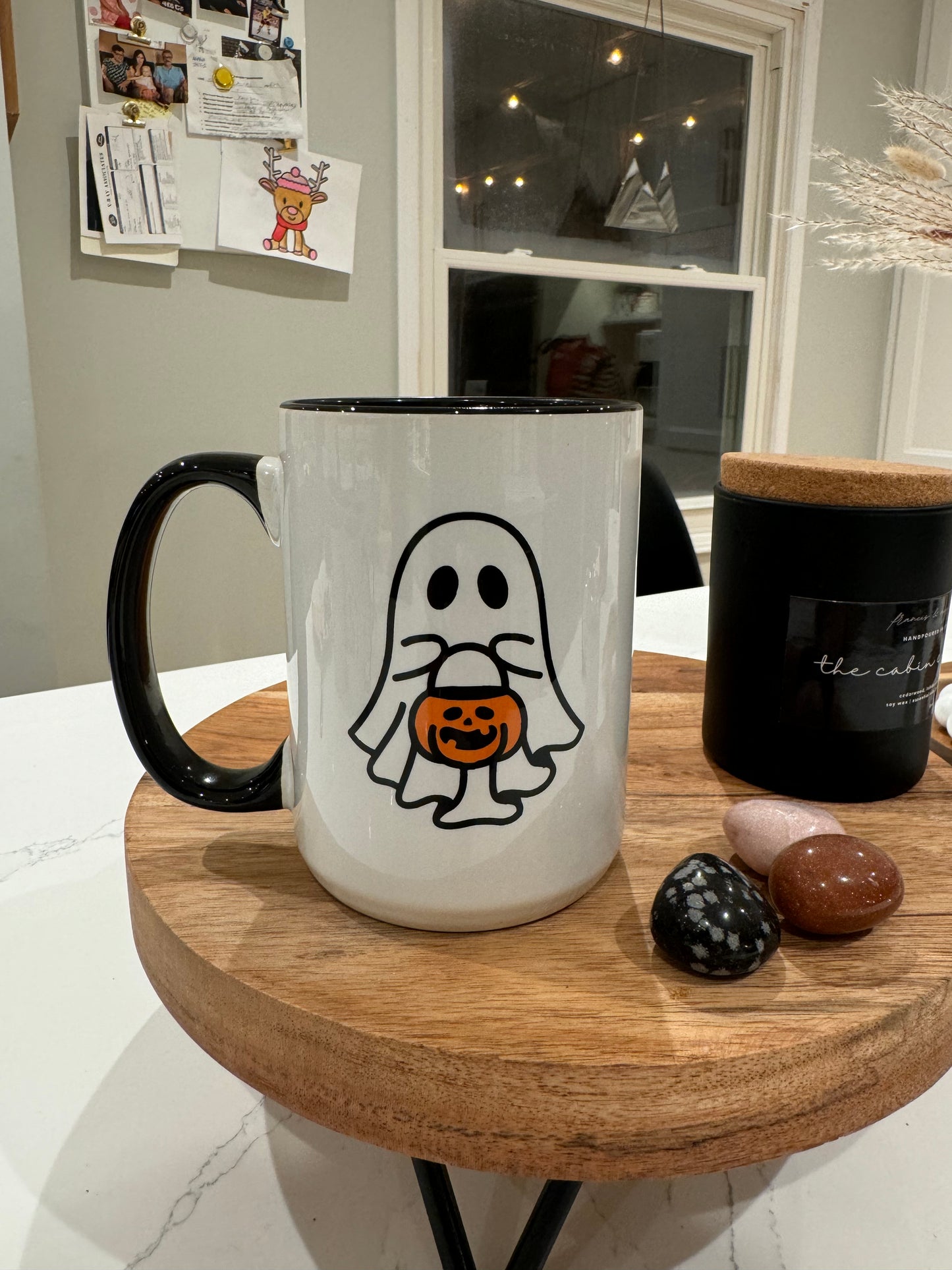 Ghost with Pumpkin Mug