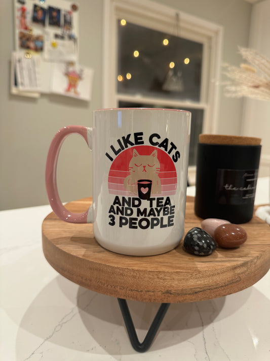 I Like Cats, Tea, 3 Ppl Mug