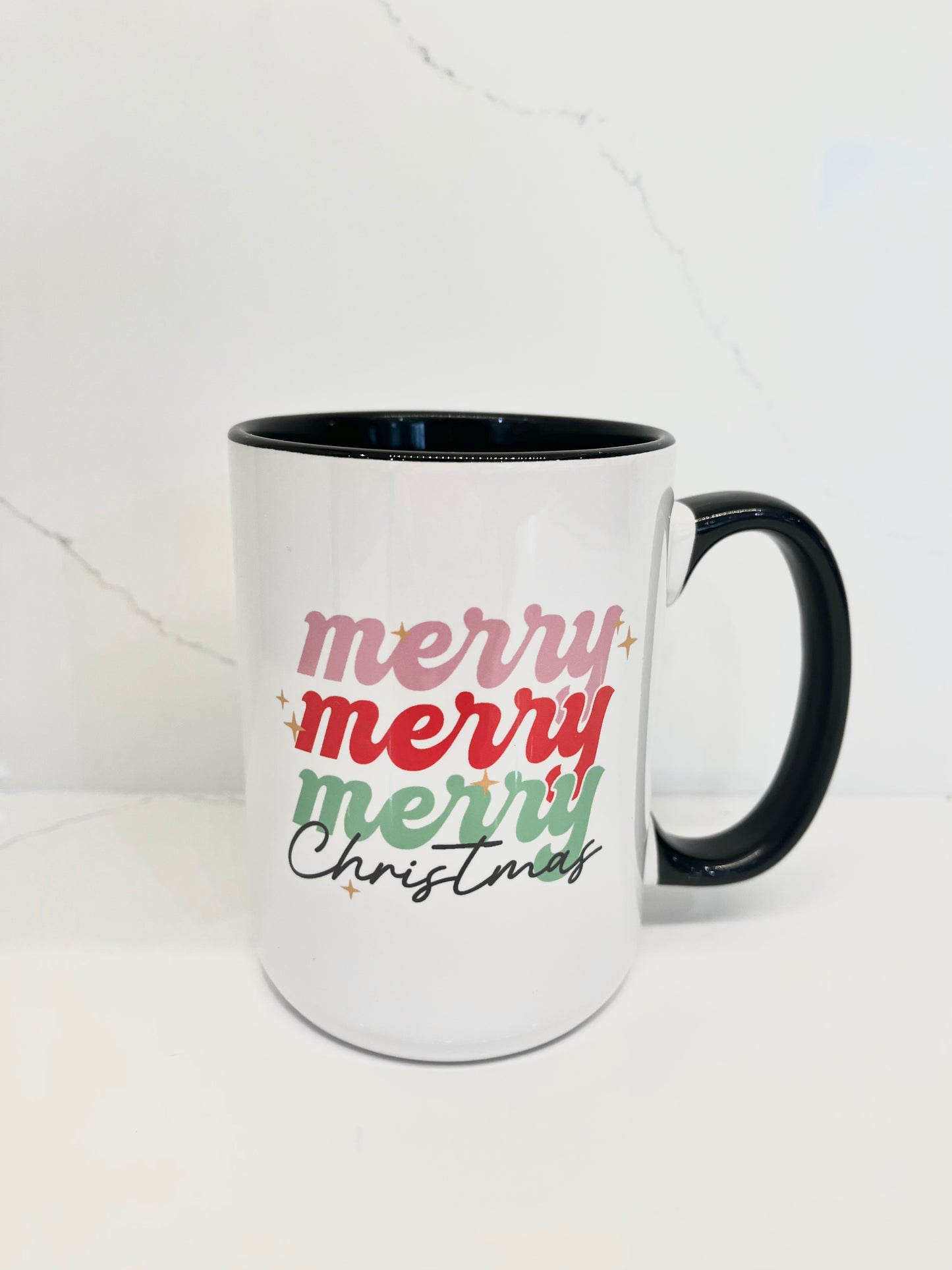 Retro Merry Christmas Mug