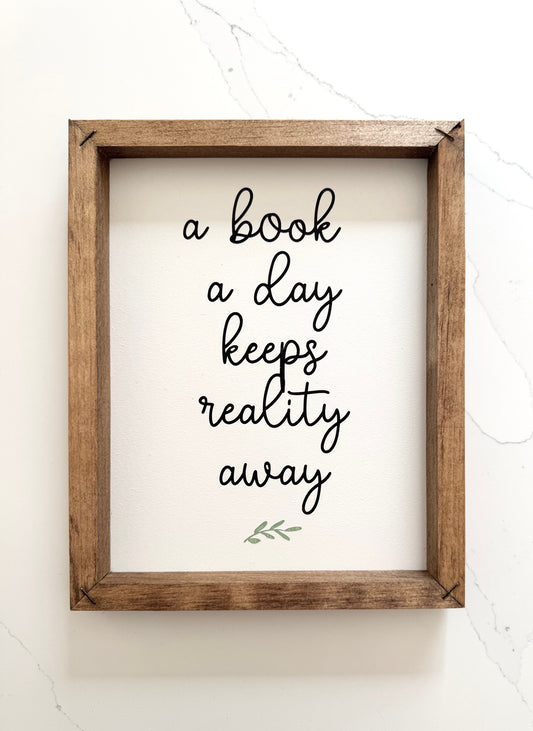 A Book a Day Keeps Reality Away