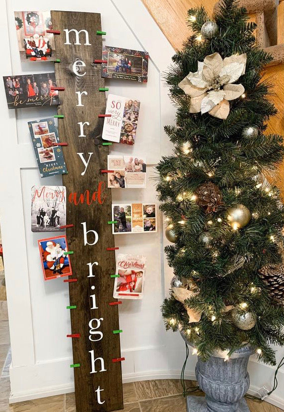 Vertical Holiday Card Holder