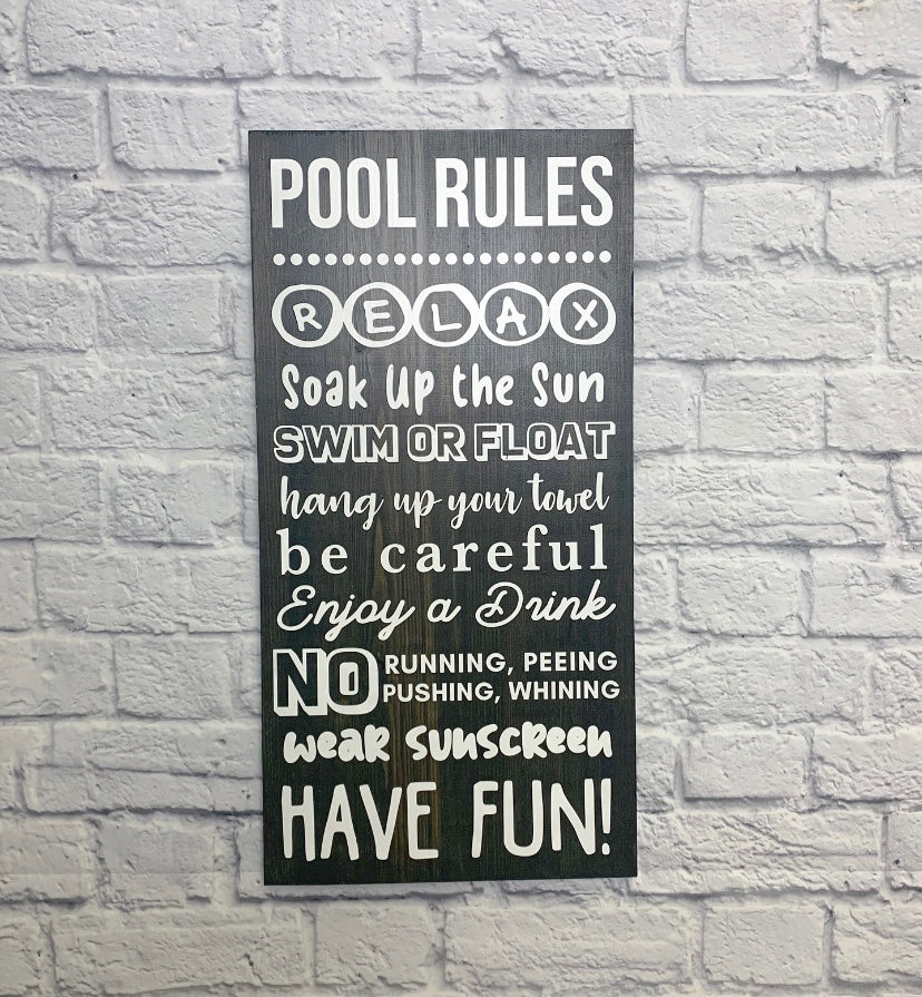 Pool Rules
